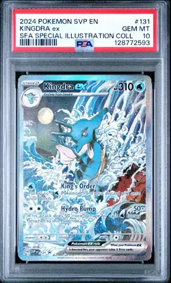 Pokemon Kingdra ex SFA Special Illustration Coll. Promo SVP EN 131 PSA 10 - Image 1