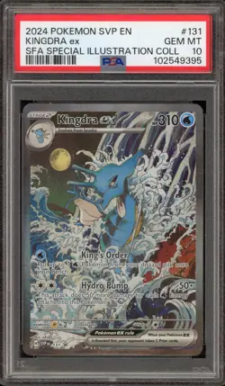 Pokemon Kingdra ex SFA Special Illustration Coll. Promo SVP EN 131 PSA 10 - Image 1
