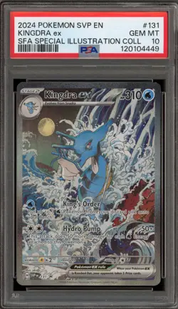 Pokemon Kingdra ex SFA Special Illustration Coll. Promo SVP EN 131 PSA 10 - Image 1