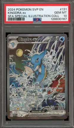 Pokemon Kingdra ex SFA Special Illustration Coll. Promo SVP EN 131 PSA 10 - Image 1