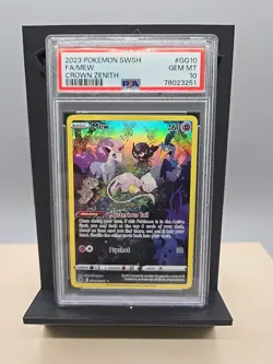PSA 10 Mew GG10/GG70 Crown Zenith: Galarian Gallery Holo - Image 1