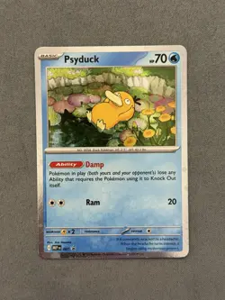Pokemon TCG Psyduck MEP 007 Black Star Promo Cosmo Holo Rare - NM/M Pack Fresh! - Image 1