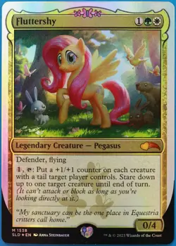 Fluttershy (Secret Lair Promo) FOIL NM MTG MAGIC CARD (510501) ABUGames - Image 1