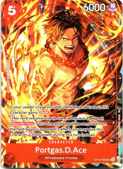 Portgas.D.Ace (Illustration Box Vol.5) SR One Piece Promotion Cards ST15-005 NM - Image 1
