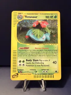 Pokemon TCG Expedition Base Set Holo Rare Venusaur 30/165 - Image 1