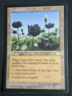 Lotus Vale - MtG Weatherlight Magic The Gathering WTH - Image 1