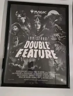 MTG Magic Innistrad: Double Feature WPN Promotional Poster Black & White READ - Image 1