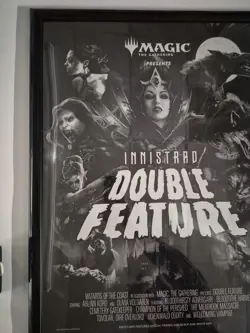 MTG Magic Innistrad: Double Feature WPN Promotional Poster Black & White READ - Image 4