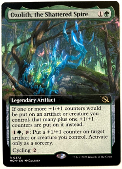 MTG Ozolith, the Shattered Spire *EXTENDED ART* March of the Machines 0372 NM - Image 1
