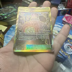 Giant Hearth (Secret) 263/236 Pokemon Sun & Moon Cosmic Eclipse Gold Full Art NM - Image 1