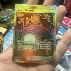 Giant Hearth (Secret) 263/236 Pokemon Sun & Moon Cosmic Eclipse Gold Full Art NM - Image 2