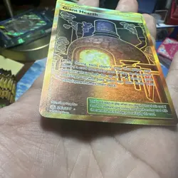 Giant Hearth (Secret) 263/236 Pokemon Sun & Moon Cosmic Eclipse Gold Full Art NM - Image 4