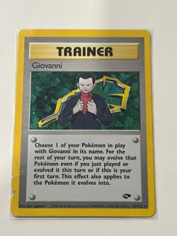 Giovanni 18/132 Holo Rare- Holo Gym Challenge- Vintage pokemon singles- DMG - Image 1
