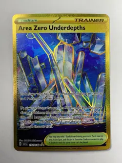 Pokemon: Area Zero Underdepths Hyper Rare Gold Full Art Holo 174/142 (Near Mint) - Image 1