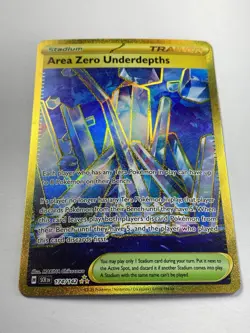 Pokemon: Area Zero Underdepths Hyper Rare Gold Full Art Holo 174/142 (Near Mint) - Image 2