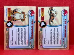 Pokemon Topps Growlithe #58 & Arcanine #59 1999 Topps TV Animation Non Holo - Image 4