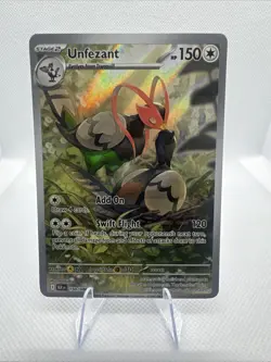 Pokemon Black Bolt Unfezant 150/086 Illustration Rare Holo - Image 1