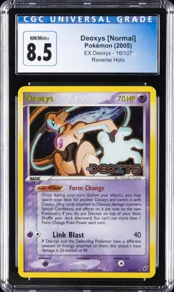 2005 POKEMON REVERSE HOLO #16 DEOXYS CGC 8.5 - Image 1
