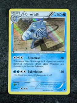 2014 Pokemon XY Furious Fists POLIWRATH Holo Rare Foil English #17/111 - Image 1