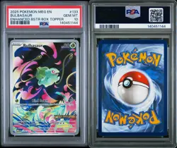 Pokemon Mega Evolutions Bulbasaur 133/132 Enhanced Topper Promo Stamped PSA 10 - Image 3
