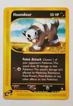 Pokemon TCG: Houndour 87/147 Aquapolis E Series Vintage WOTC- Vtg Pokemon - Image 1