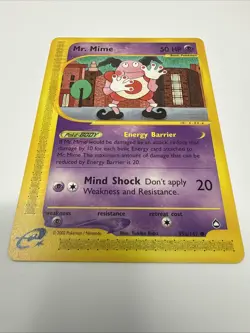Mr. Mime 95a/147 2002 Pokemon TCG Aquapolis Near Mint - Image 2