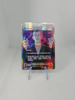 Giovanni's Scheme Full Art 162/162 XY Breakthrough Holo Near Mint Pokemon TCG - Image 1