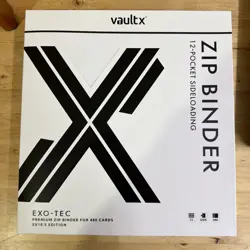 Vault X SV10.5 edition, 12 Pocket Exo-Tec Zip Binder White 480 cards. Brand New - Image 1