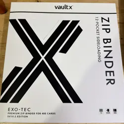 Vault X SV10.5 edition, 12 Pocket Exo-Tec Zip Binder White 480 cards. Brand New - Image 2