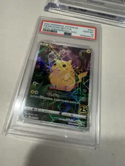 PSA 10 Pikachu Reverse Holo 001/028 S8a 25th Anniversary Japanese Pokemon Card - Image 3
