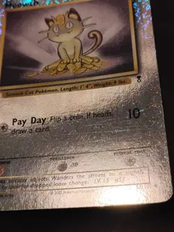Meowth 53/110 Legendary Collection Reverse Holo WOTC Vintage Pokemon Card LP/MP - Image 5