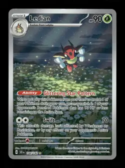 Pokemon Ledian - Illustration Rare SV07: Stellar Crown 144/142 NM - Image 1