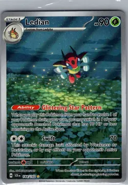 Ledian - 144/142 SV07: Stellar Crown - Pokemon Card - NM - Image 1