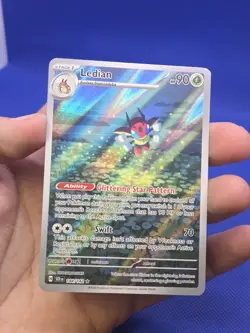 Pokemon SV07 Stellar Crown Ledian 144/142 Illustration Rare IR NM - Image 2