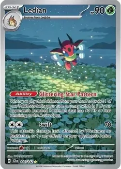 Ledian - 144/142 SV07: Stellar Crown - Pokemon Card - NM - Image 1