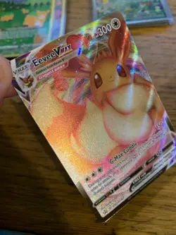 NM! Eevee VMAX SWSH087 Sword & Shield Full Art Black Star Promo Pokemon Card! - Image 3