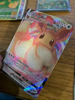 NM! Eevee VMAX SWSH087 Sword & Shield Full Art Black Star Promo Pokemon Card! - Image 4