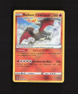 Radiant Charizard 020/159 Crown Zenith Ultra Rare Holo Pokemon Card NM - Image 1