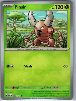Pinsir (Master Ball) 003/131 SV: Prismatic Evolutions - Pokemon Card - NM - Image 1