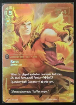 Riftbound Sett Brawler EPIC Single CARD OGN- 164 - League Of Legends - Near Mint - Image 1