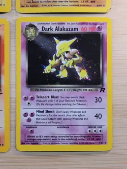 Pokemon Cards Base Set Holo 1st Edition Machamp, Ninetails, Zapdos & Alakazam - Image 5