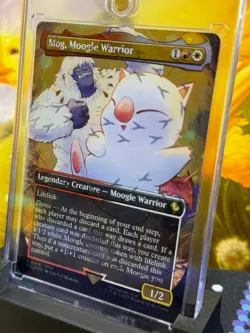 Mog, Moogle Warrior (Borderless) (Chocobo Track Foil) Commander: Final... - Image 1