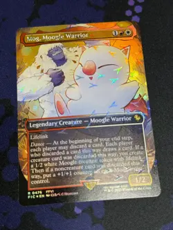 Mog, Moogle Warrior (Borderless) (Chocobo Track Foil) Commander: Final... - Image 5