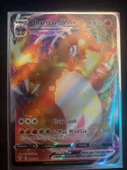 Pokemon TCG Charizard VMAX Darkness Ablaze Holo Card 020/189 Swsh03 Mint UK - Image 1