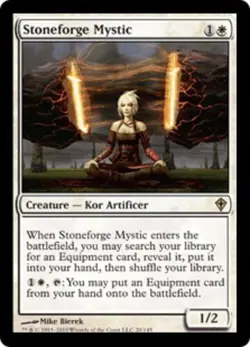 [1x] Stoneforge Mystic - Foil Slight Play, English Worldwake MTG Magic - Image 1