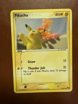 Pikachu 16/17 Pop Series 2 Common Pokemon Card - Image 1