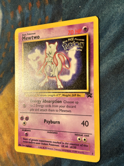 Pokemon TCG - Mewtwo WoTC Black Star Promo 3 LP - Image 2