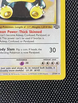 Snorlax 27/64 Jungle Unlimited Non-Holo Rare Pokemon TCG LP+ - Image 4