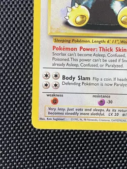 Snorlax 27/64 Jungle Unlimited Non-Holo Rare Pokemon TCG LP+ - Image 5