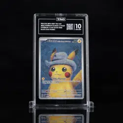 2023 SVP Pokemon X Van Gogh Promo #085 Pikachu With Grey Felt Hat TAG 10 (987) - Image 1